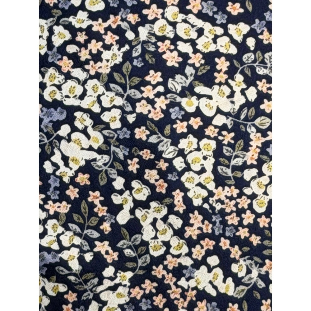 ASTR‎ The Label Navy Sylvie Ditsy Floral Sweetheart Midi Dress Puff Sleeve Small - Picture 6 of 8